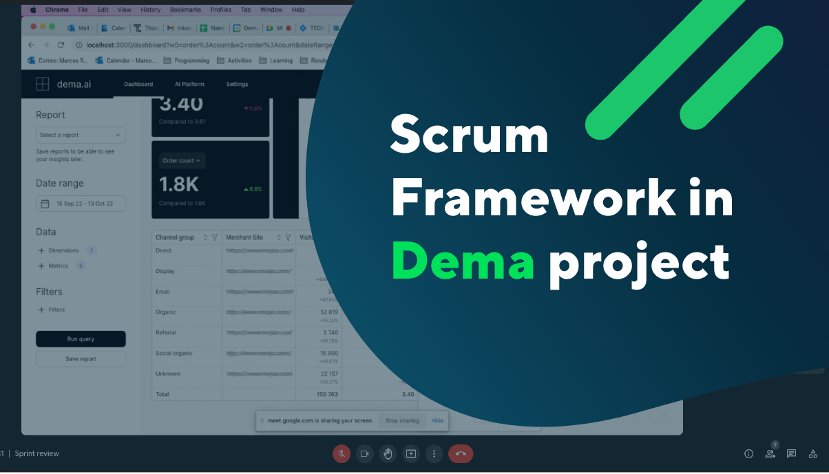 how we work with customer scrum framework dema project